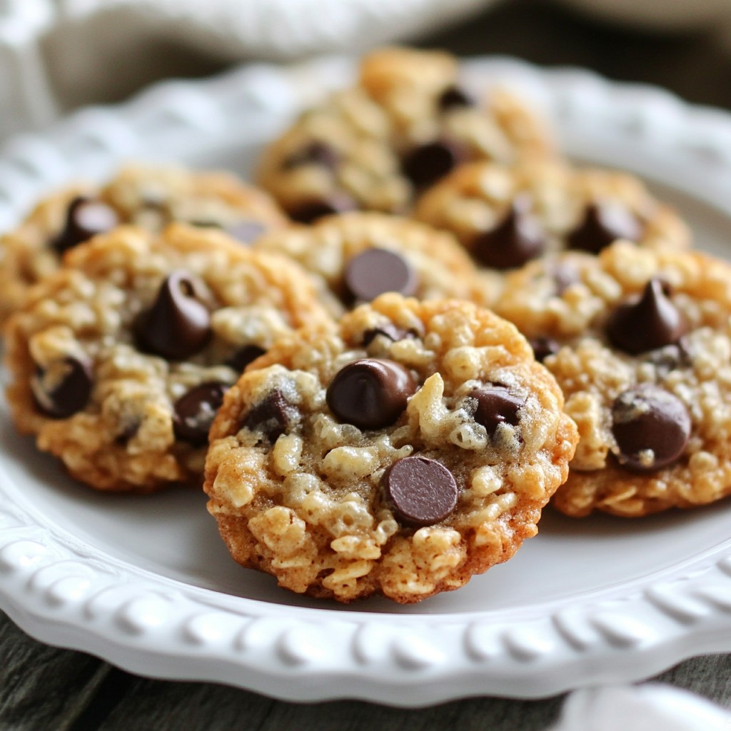 Chocolate Chip Rice Krispie Cookies Delightful Treat