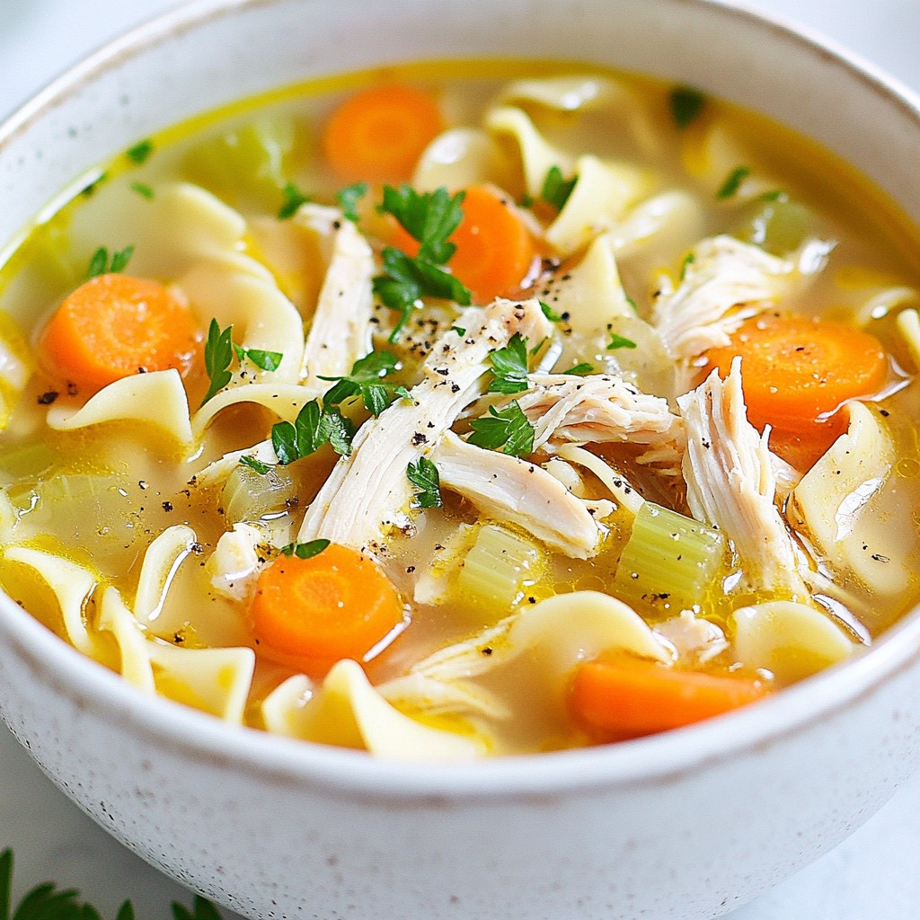 Classic Chicken Noodle Soup Comforting and Simple Recipe