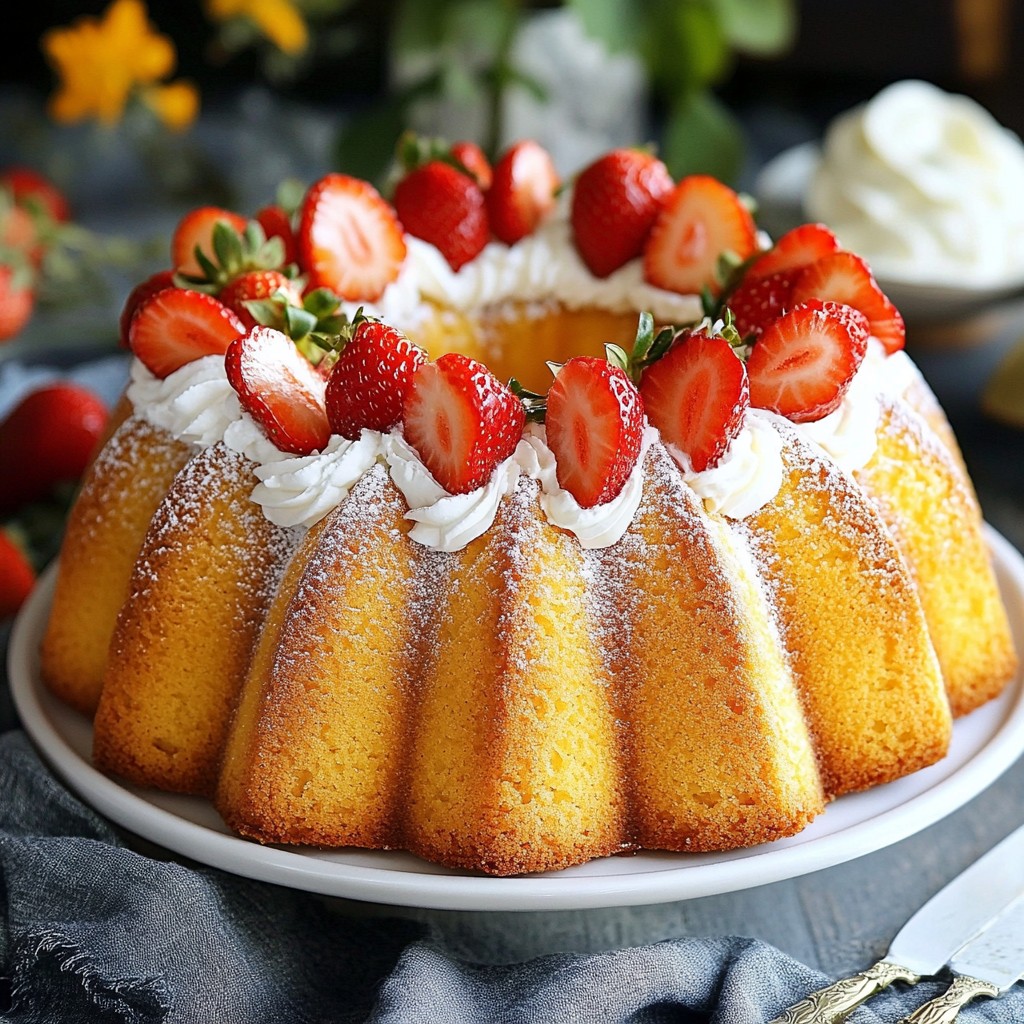 Strawberry Pound Cake Delightful and Easy Recipe