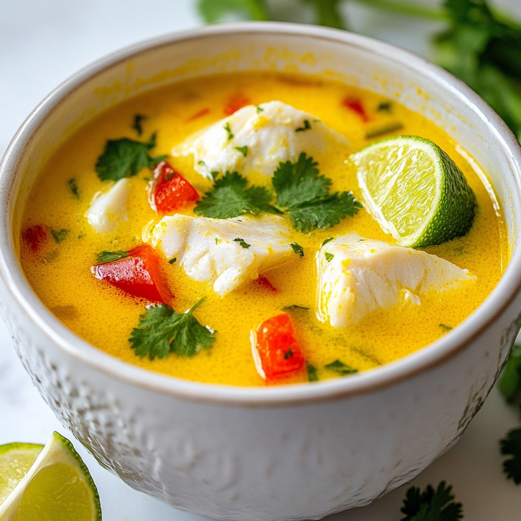 Coconut Lime Fish Soup Flavorful and Nourishing Dish