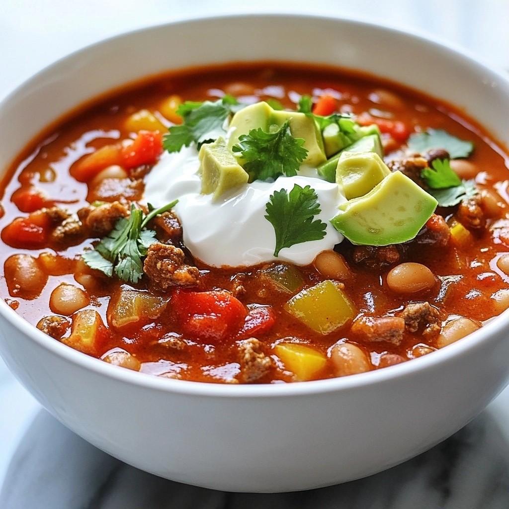 Spicy Beef and Pinto Bean Chili Flavorful Comfort Food