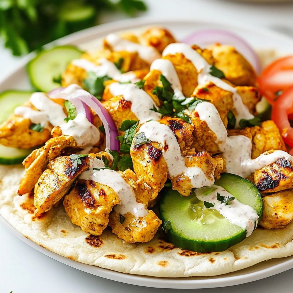 Savory Chicken Shawarma Wrap with Garlic Sauce Recipe