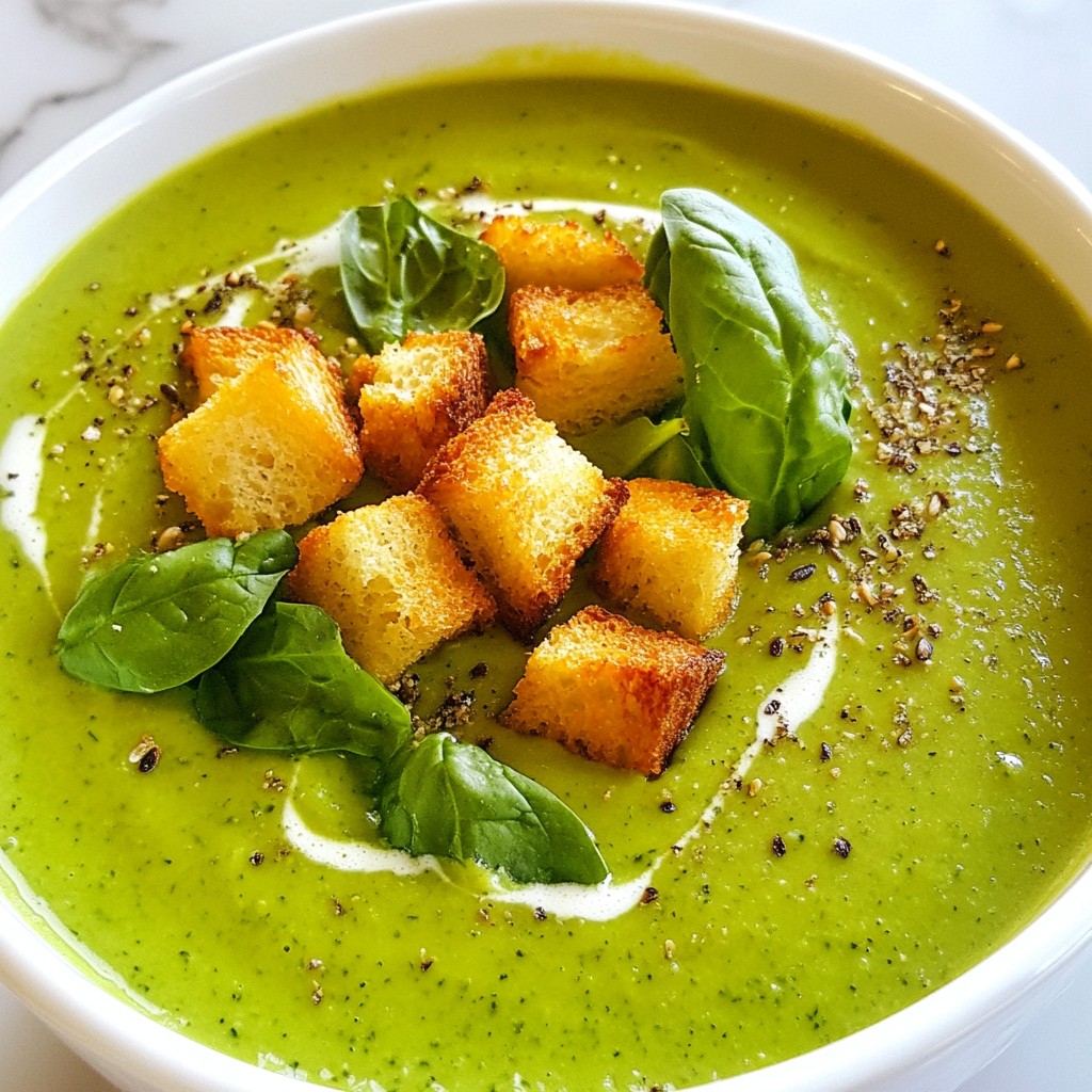 Healthy Spinach and Avocado Soup Flavorful and Easy