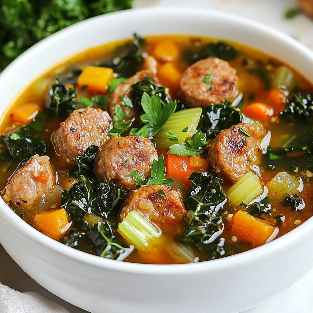 Hearty Turkey Sausage and Kale Stew Recipe Delight