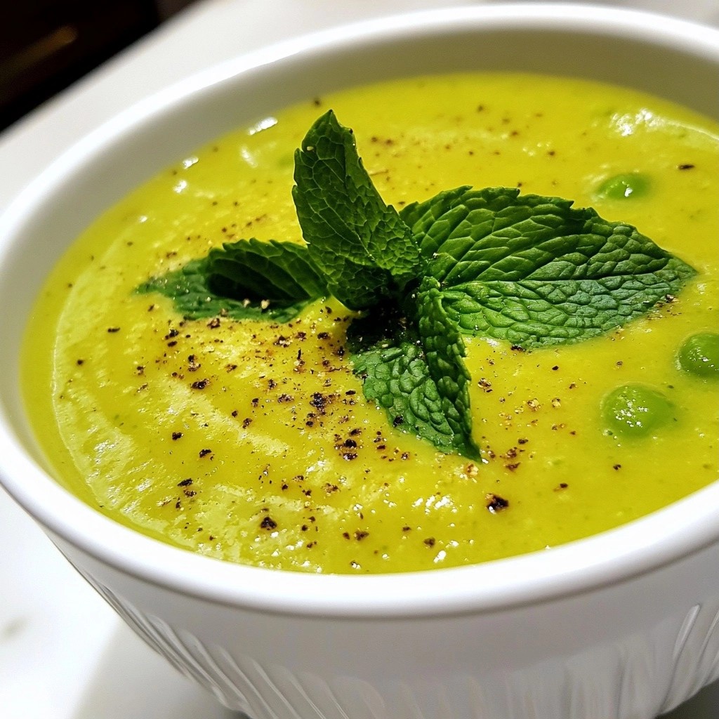 Healthy Cauliflower and Sweet Pea Soup Delight