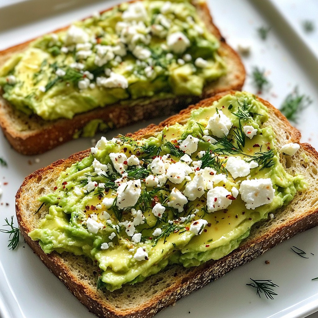 Minute Avocado Toast with Feta Delicious and Easy