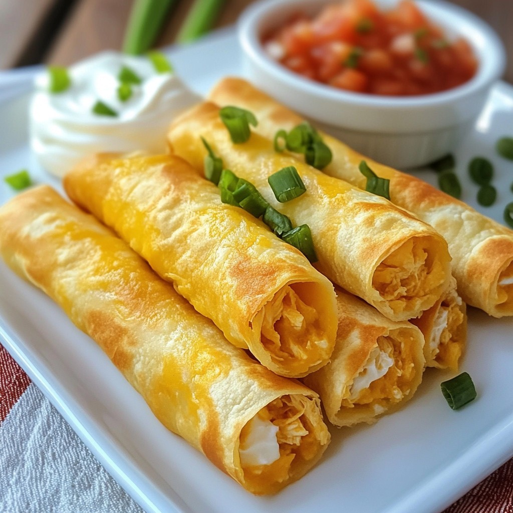 Baked Cream Cheese Chicken Taquitos Tasty Delight