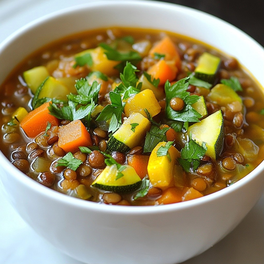 Hearty Lentil and Zucchini Stew with Sage Recipe
