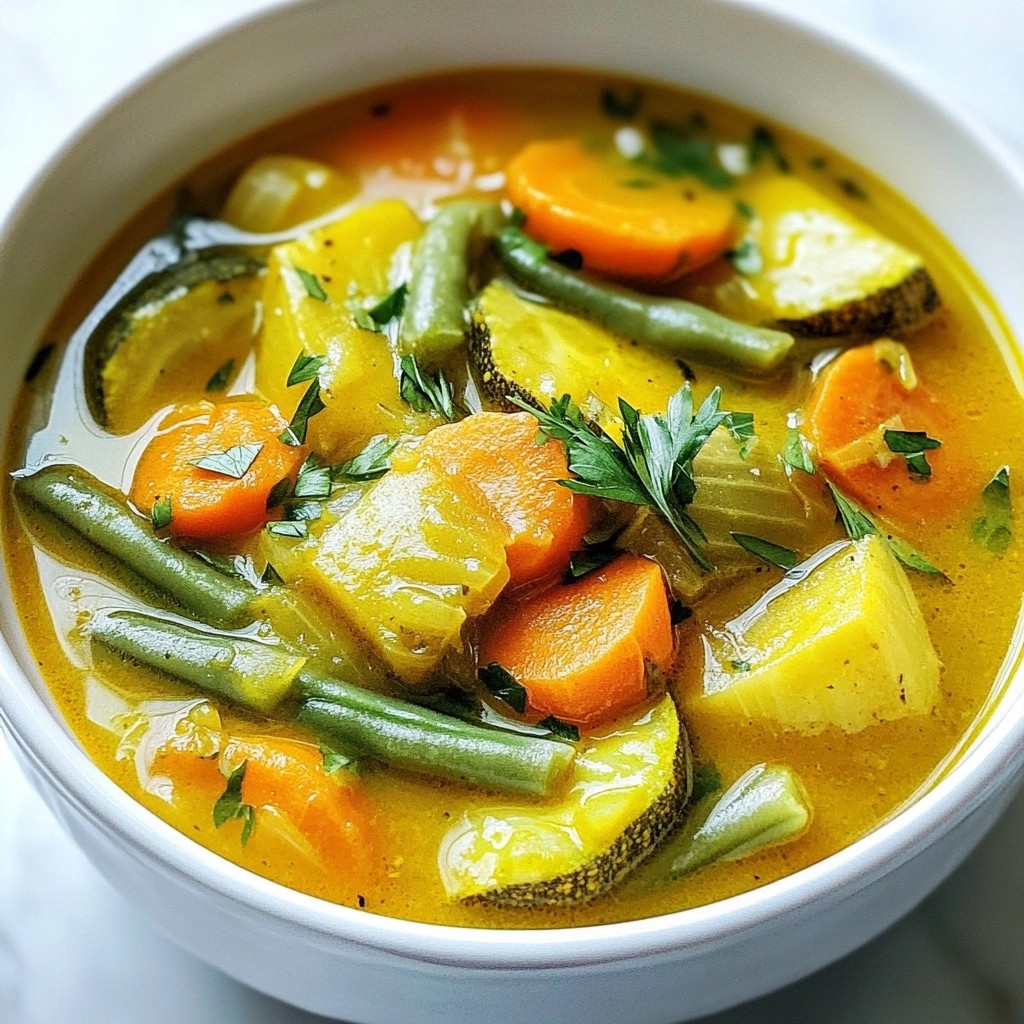 Hearty Vegetable and Turmeric Stew Comfort Dish