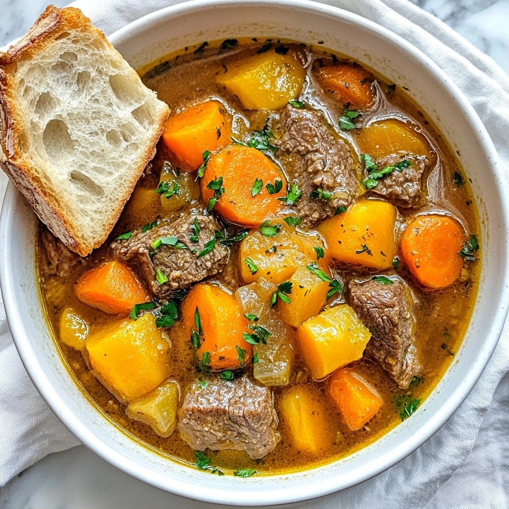 Savory Beef and Carrot Stew Hearty Comfort Food