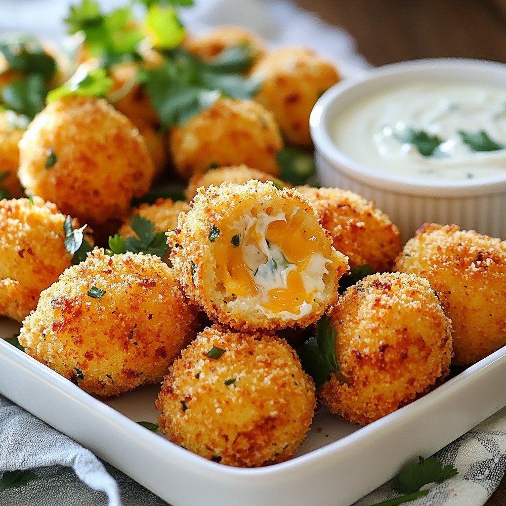 Cheesy Jalapeño Ranch Chicken Poppers Tasty Snack