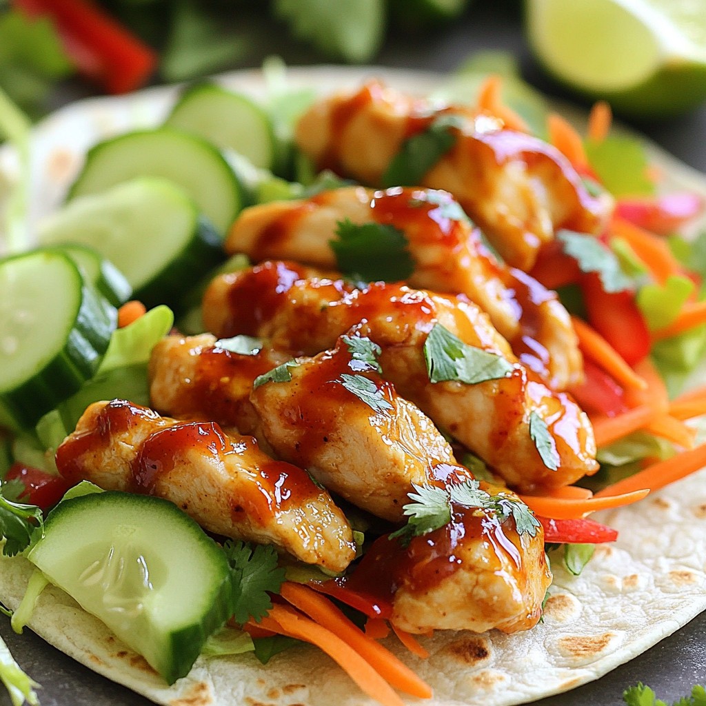 Sweet Chili Chicken Wraps Flavorful Meal Idea