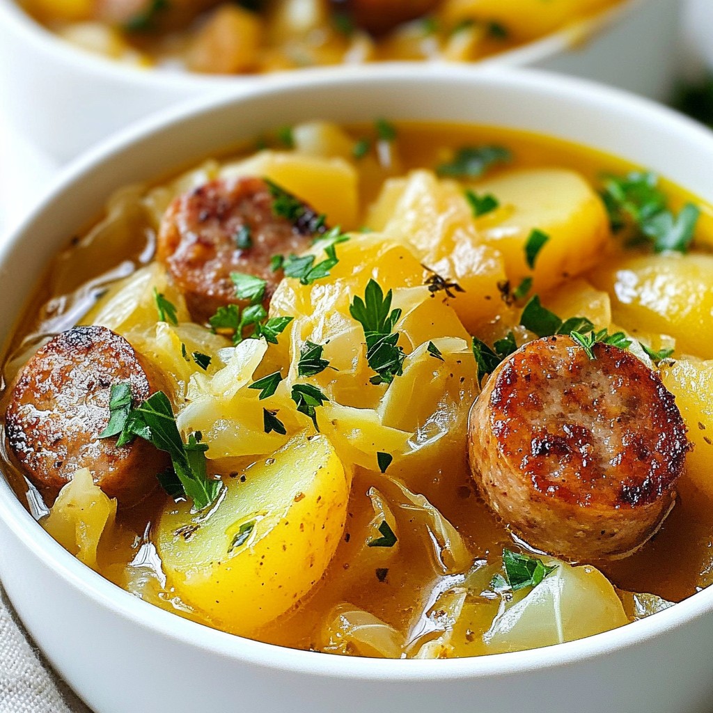 Sausage Potato Cabbage Stew Hearty and Simple Recipe