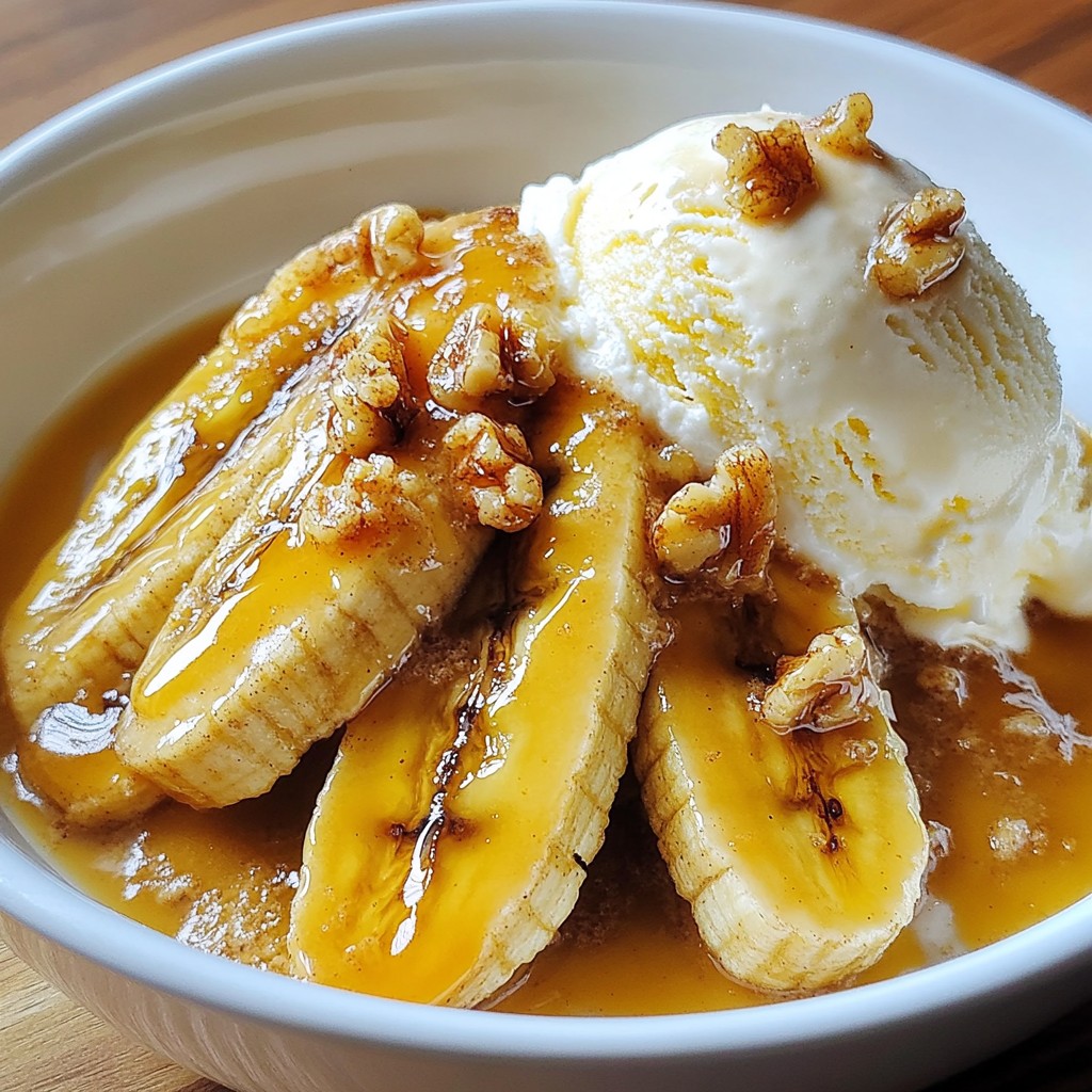 Classic Bananas Foster Simple and Decadent Treat