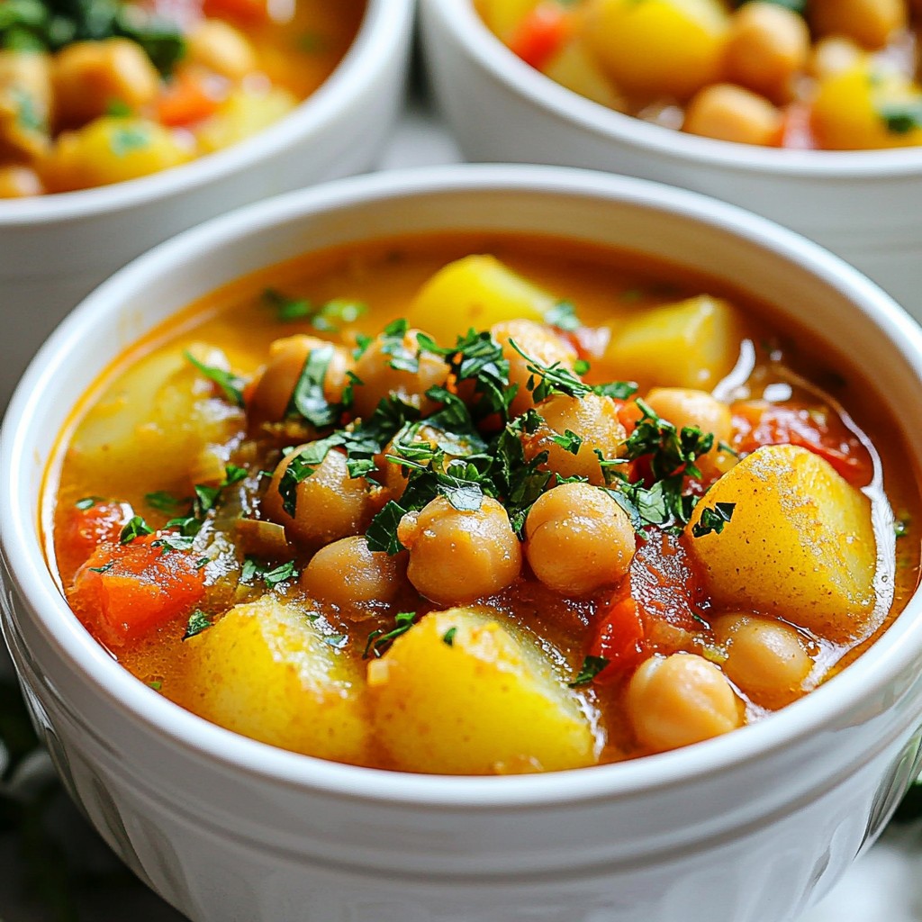 Hearty Chickpea and Potato Stew Flavorful and Filling