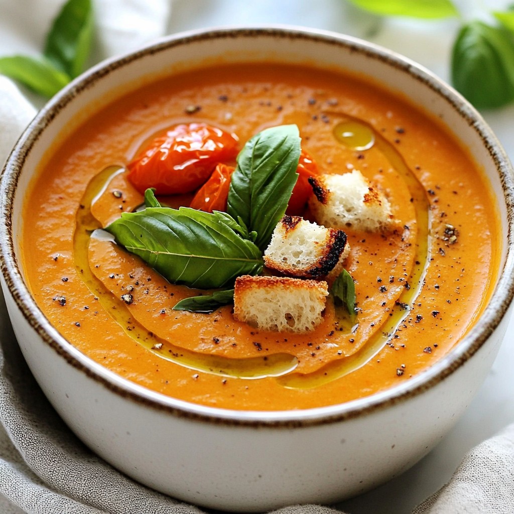 Tomato Basil Soup Simple and Satisfying Recipe
