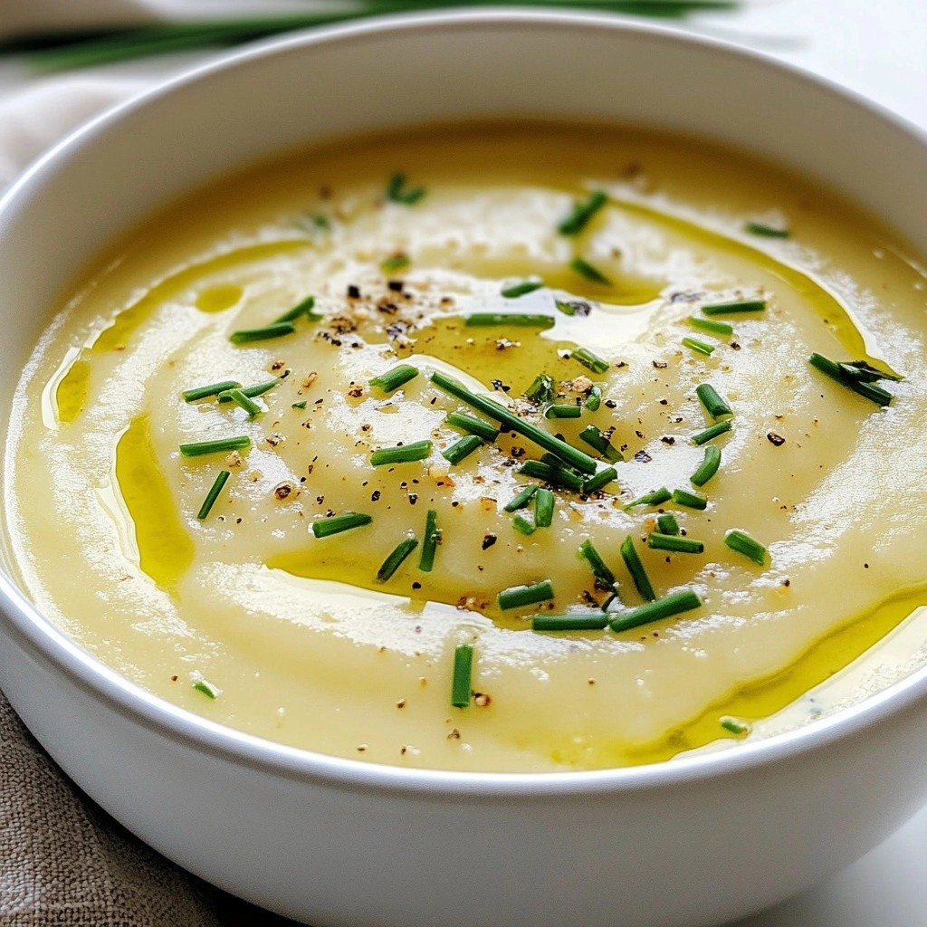 Creamy Soup with Herb-Infused Potatoes Delight