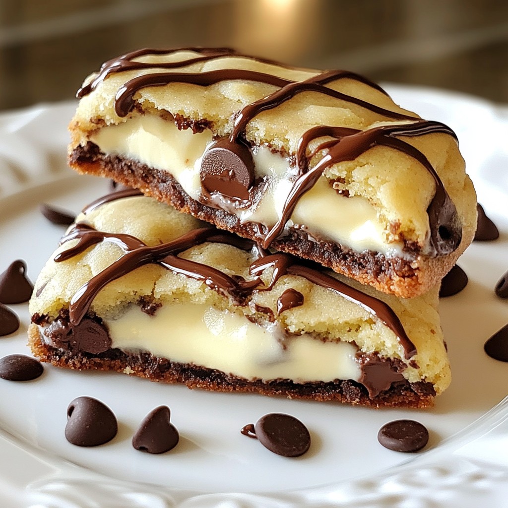Cheesecake Stuffed Chocolate Chip Cookies Delight