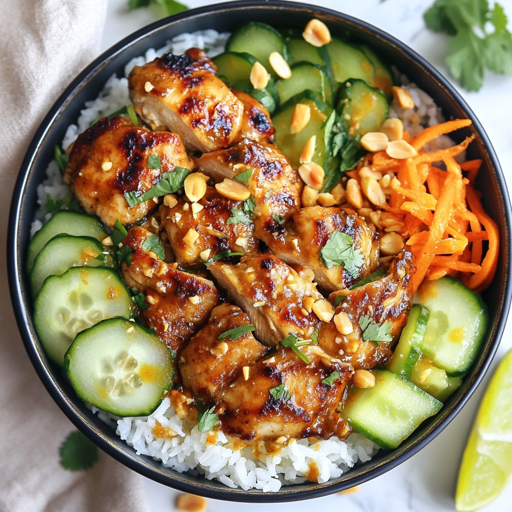 Chicken Satay Bowls Flavorful and Nourishing Delight