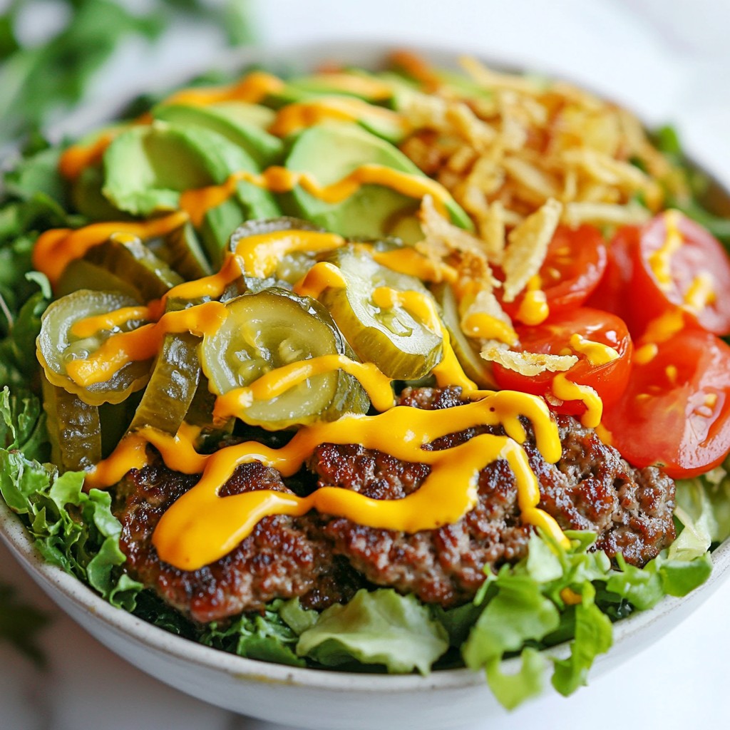 Savory Smash Burger Bowl Packed with Flavorful Goodness