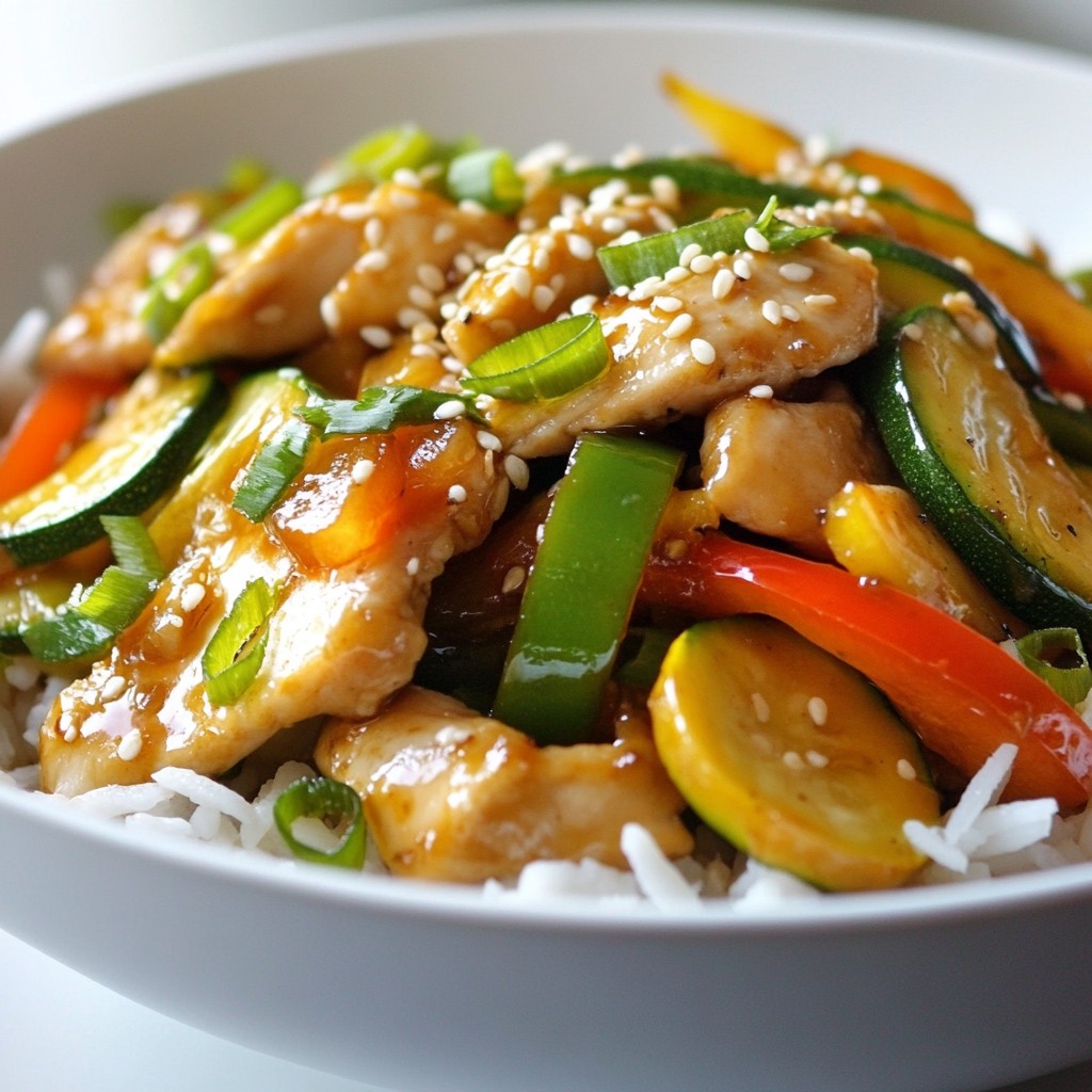 Flavorful Chicken Zucchini Stir Fry Quick and Easy Meal