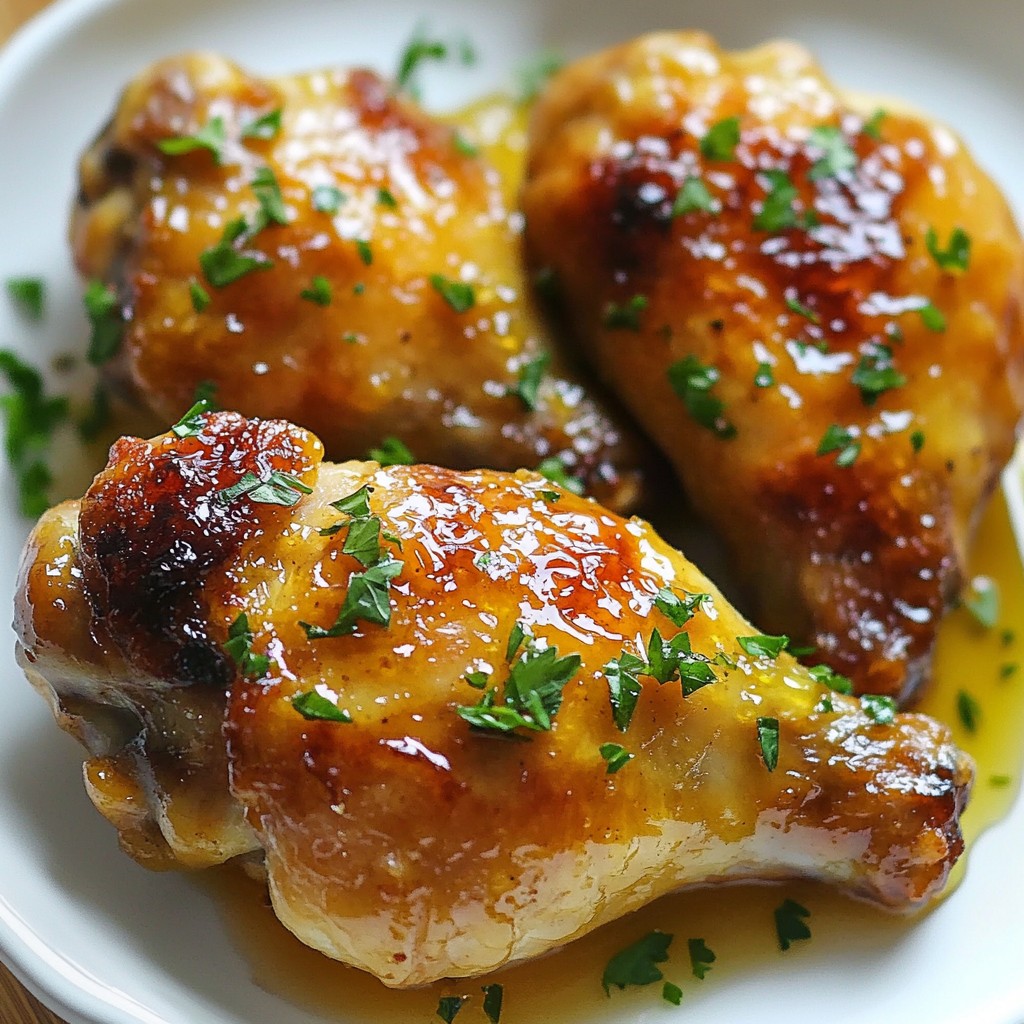 Honey-Glazed Baked Chicken Legs Finger-Licking Good