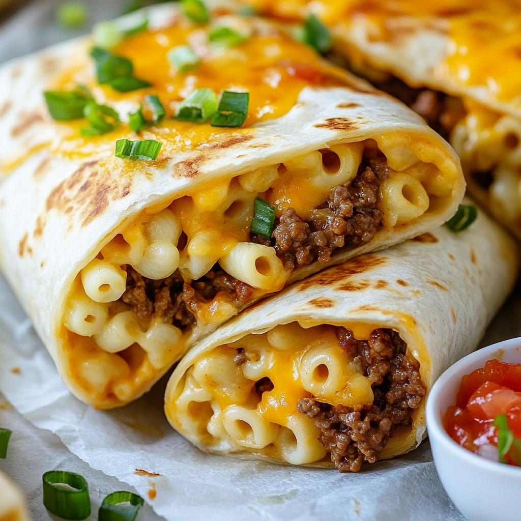 Mac and Cheese Beef Burritos Flavorful and Easy Meal