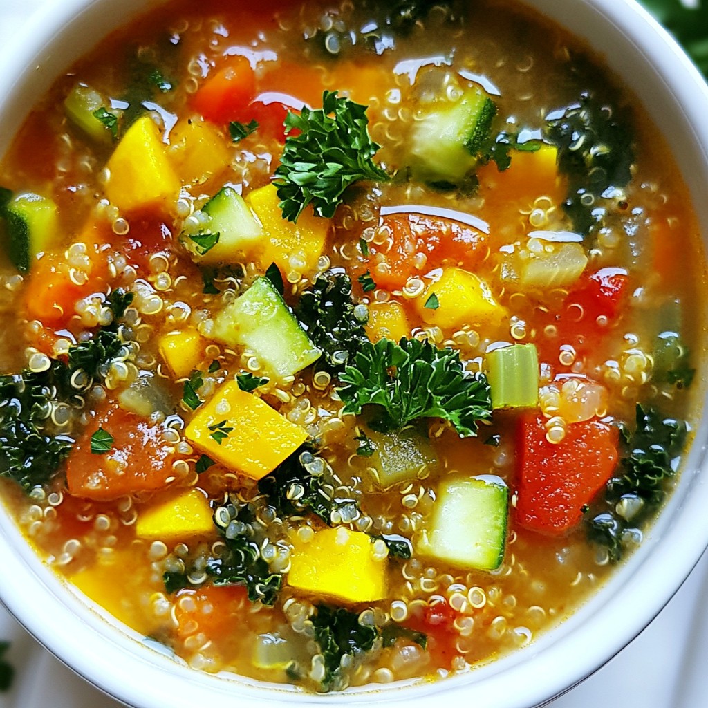 Hearty Vegetable and Quinoa Stew Comforting Dish