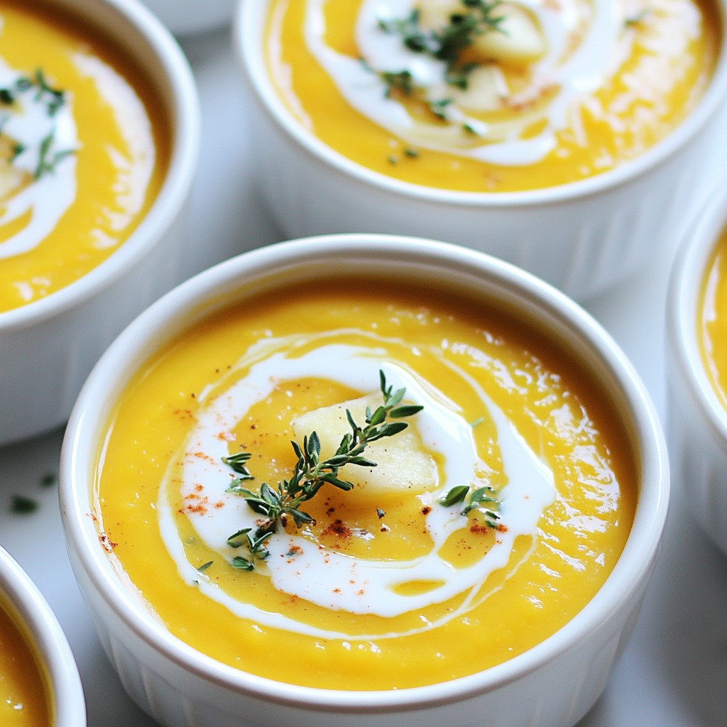 Creamy Soup Butternut Squash and Apple Bisque Recipe