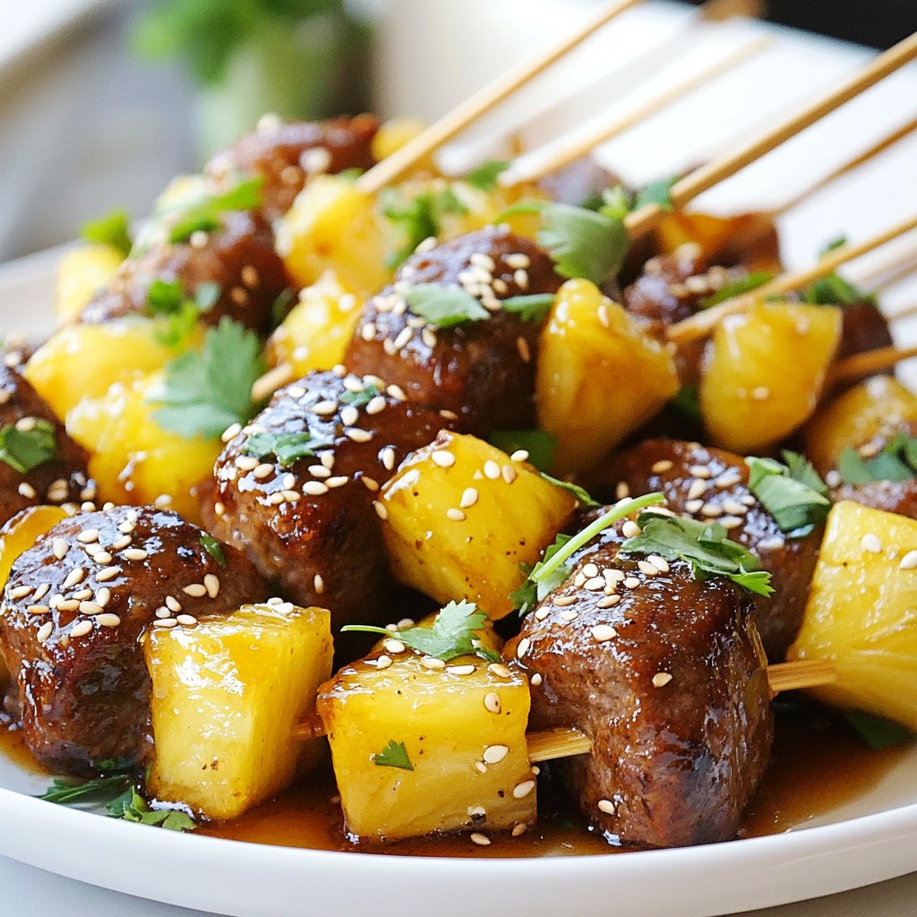 Pineapple Brown Sugar Smokie Bites Simple and Delicious