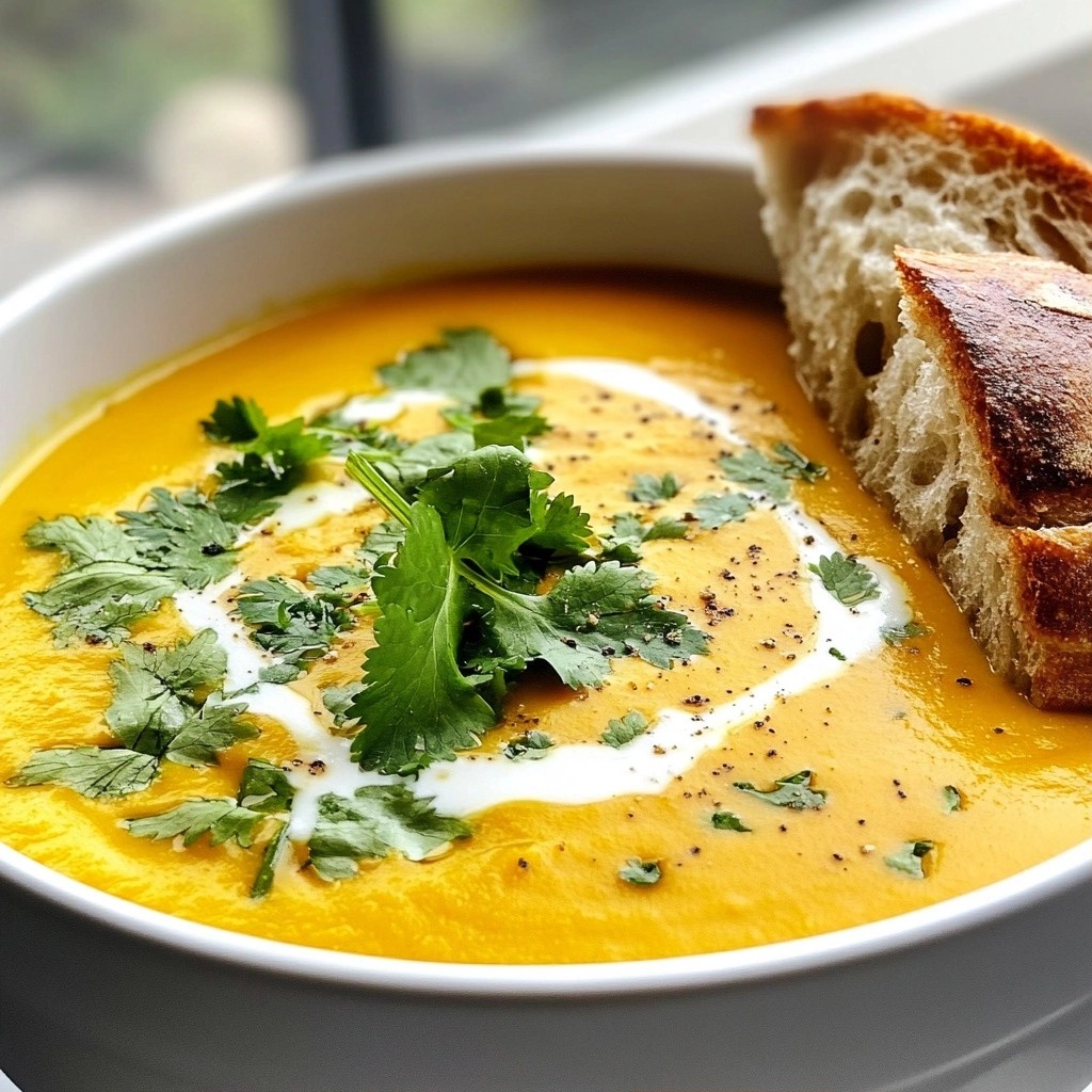 Creamy Sweet Potato and Ginger Soup Recipe Delight