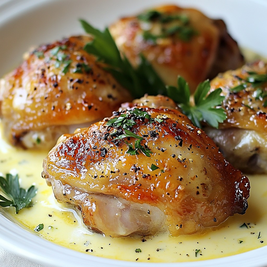 Herb Roasted Chicken in Creamy White Sauce Delight