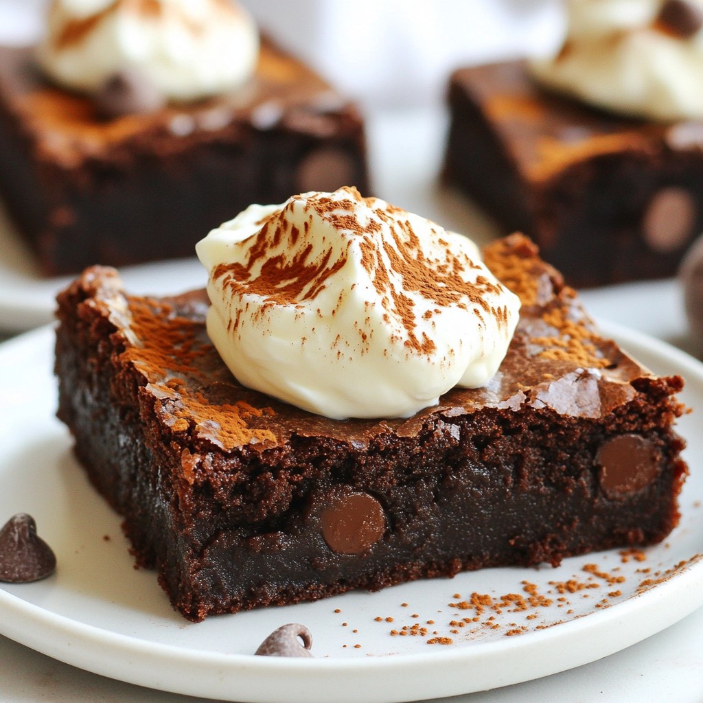 Flourless Greek Yogurt Brownies Simple Chocolate Treat