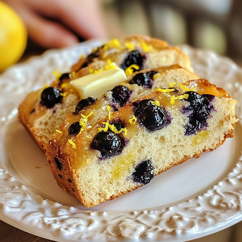 Blueberry Lemon Sourdough Starter Bread Delight