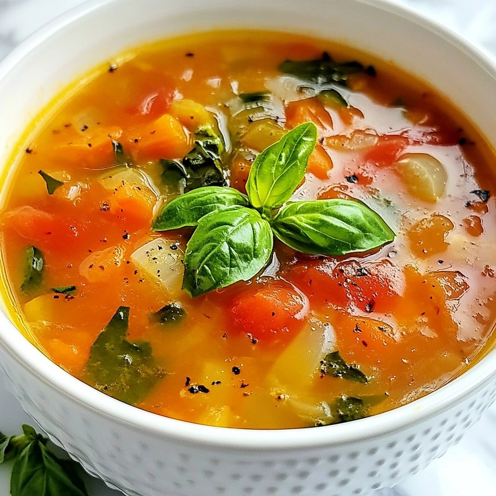 Healthy Soup Tomato and Spinach Broth Recipe