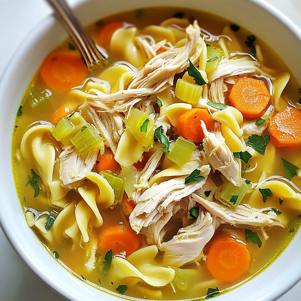 Classic Chicken Noodle Soup Nourishing and Simple Dish
