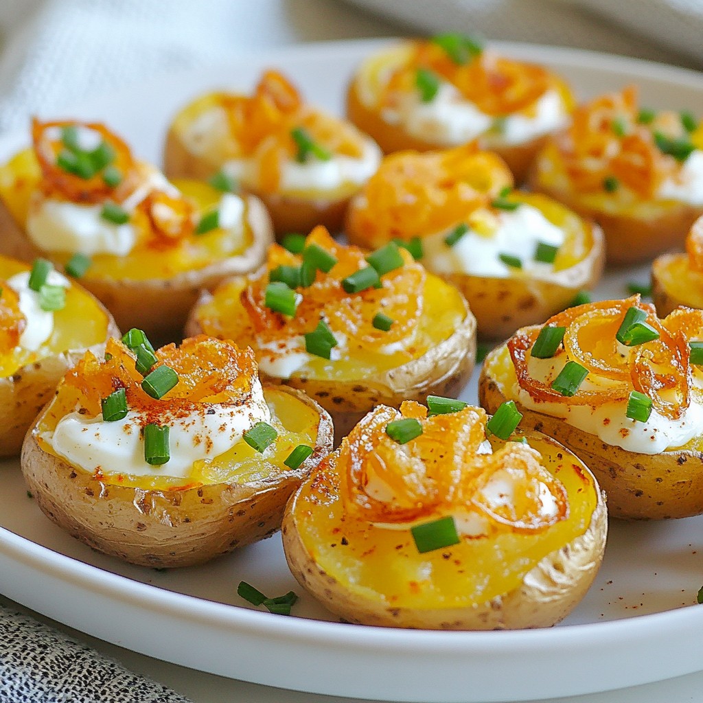 Mini Baked Potatoes Crispy and Flavorful Delight