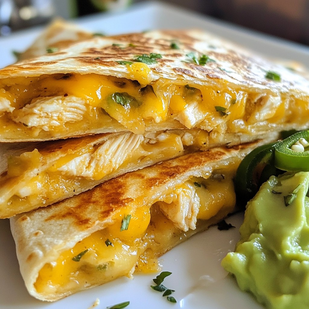 Chicken Ranch Quesadillas Flavorful and Simple Meal