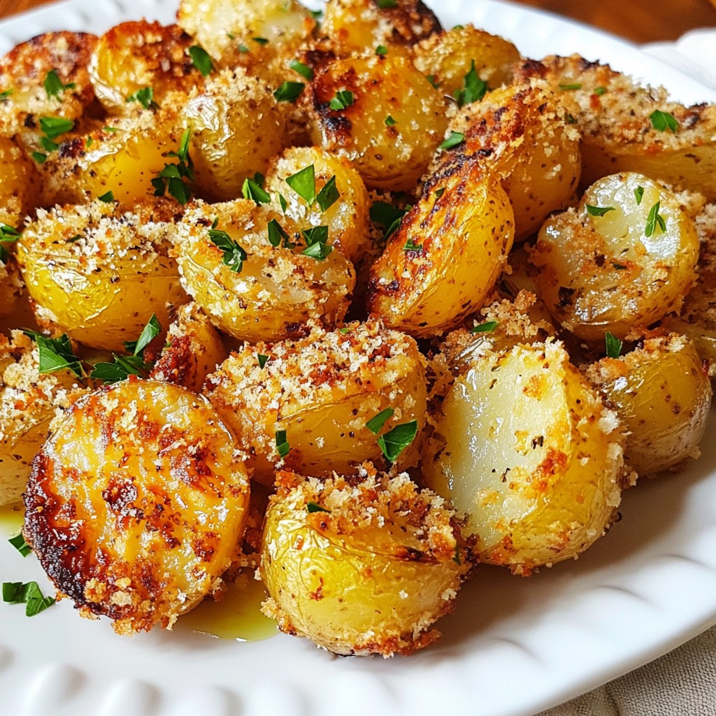 Parmesan Crusted Roasted Potatoes Simple and Tasty Dish