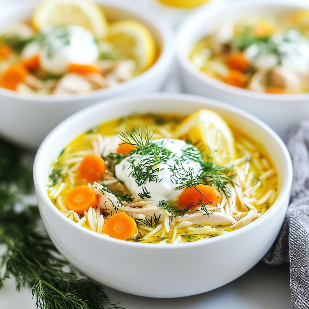 Greek Lemon Chicken Soup Flavorful and Simple Recipe