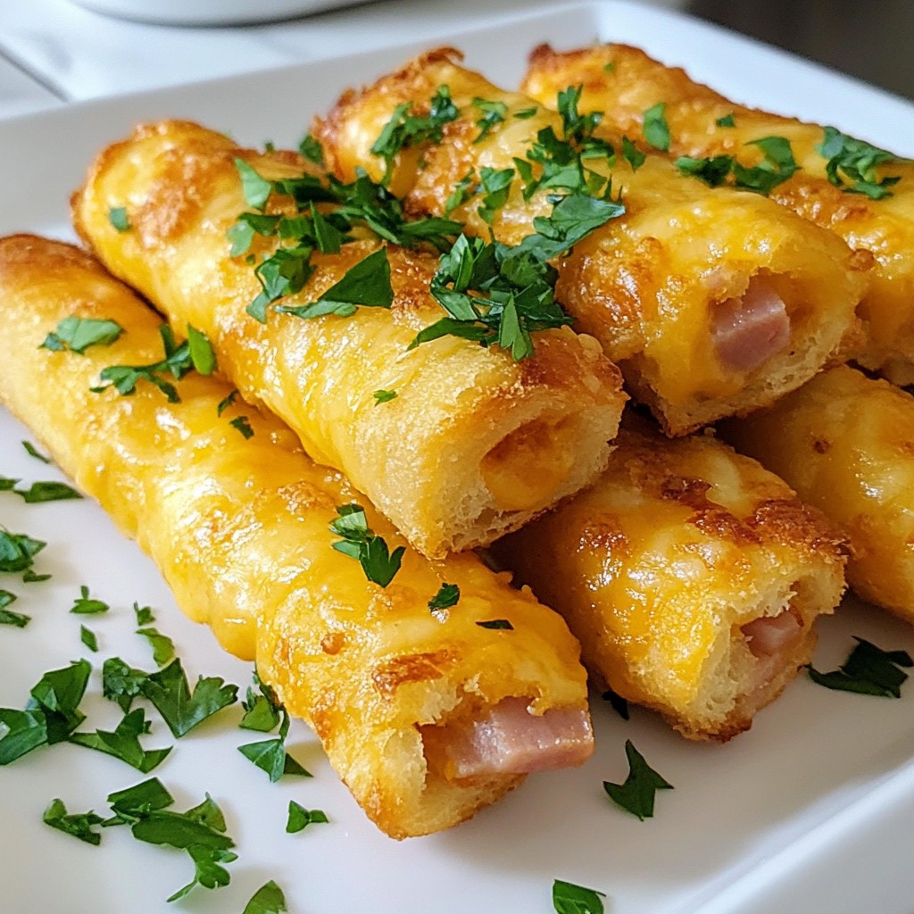 Ham and Cheese Sticks Crispy and Delightful Snack