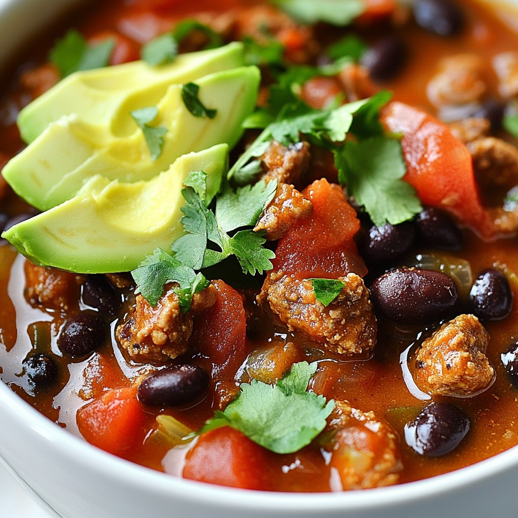 Rich Slow Cooker Sausage Black Bean Stew Recipe