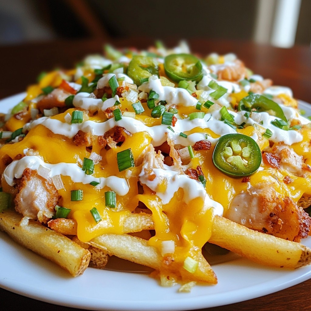 Dirty Chicken Loaded Fries Tasty and Satisfying Dish