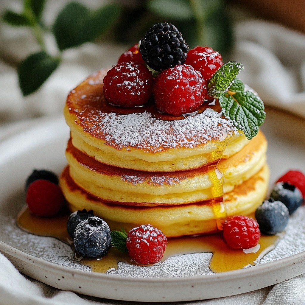 Fluffy Japanese Soufflé Pancakes Light and Tasty Treat