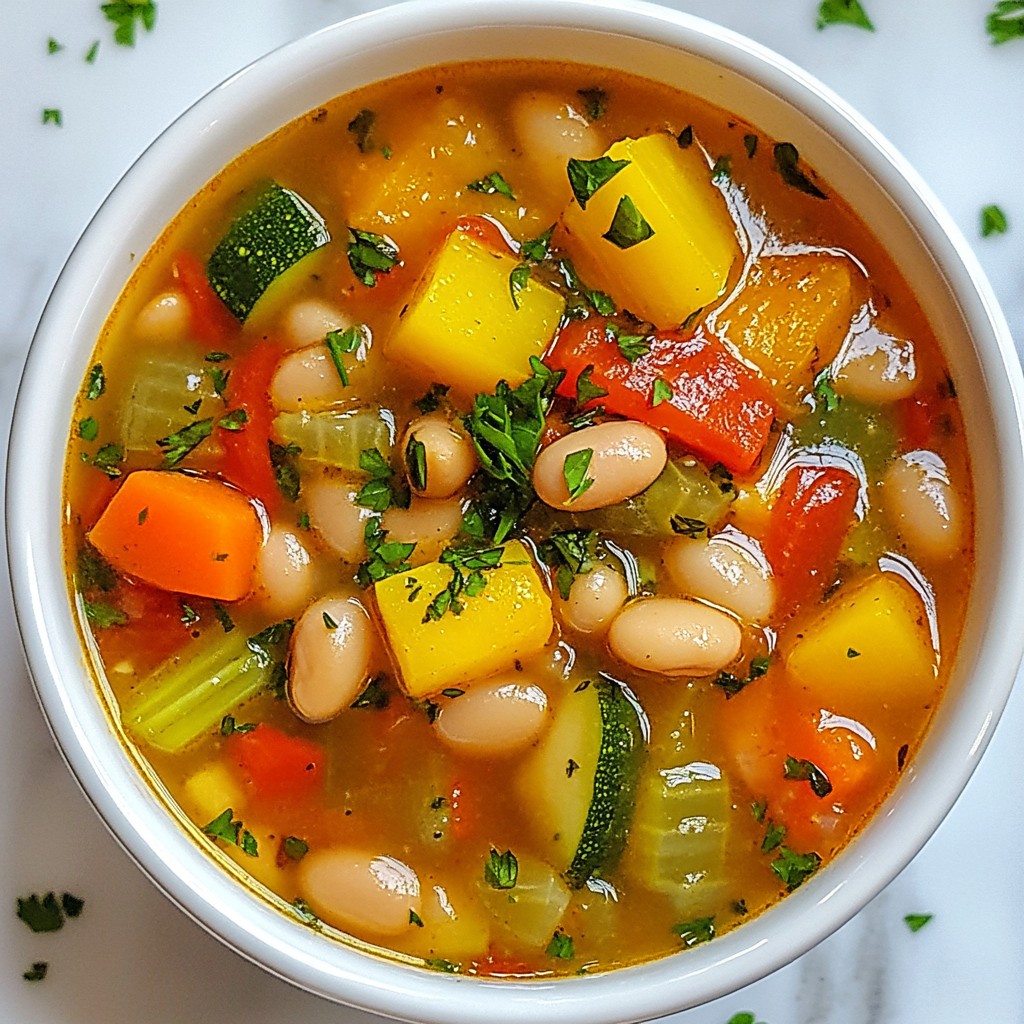 Hearty Bean and Vegetable Stew Flavorful and Nourishing