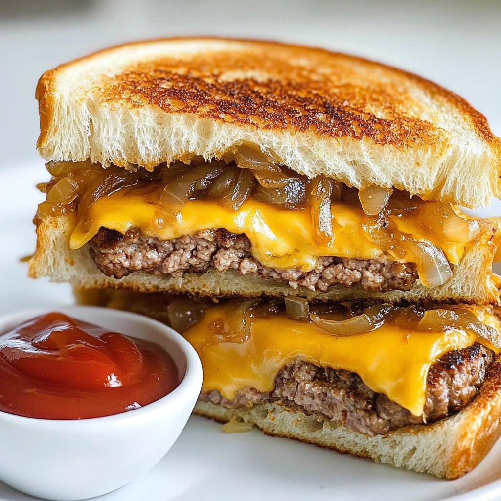 Classic Grilled Patty Melt Tasty and Simple Recipe