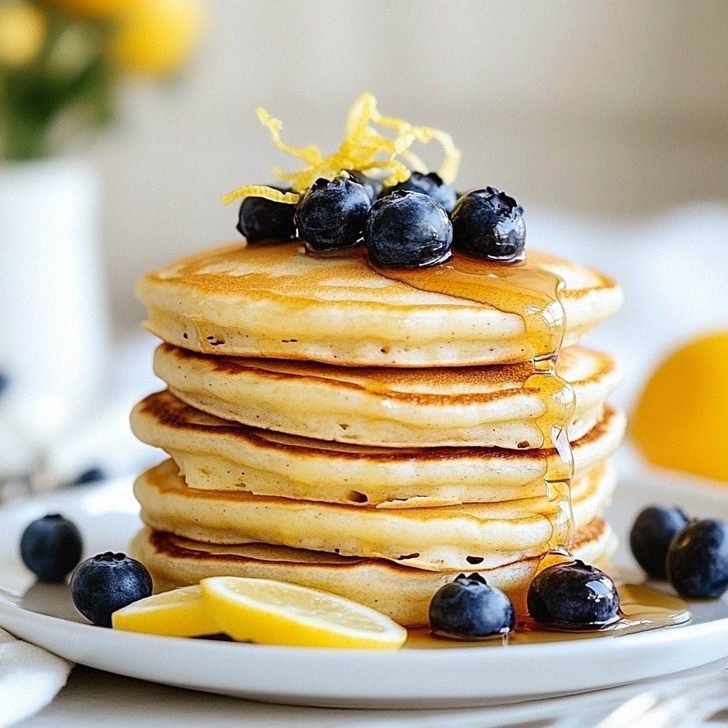 Lemon Blueberry Protein Pancakes Simple and Tasty Meal
