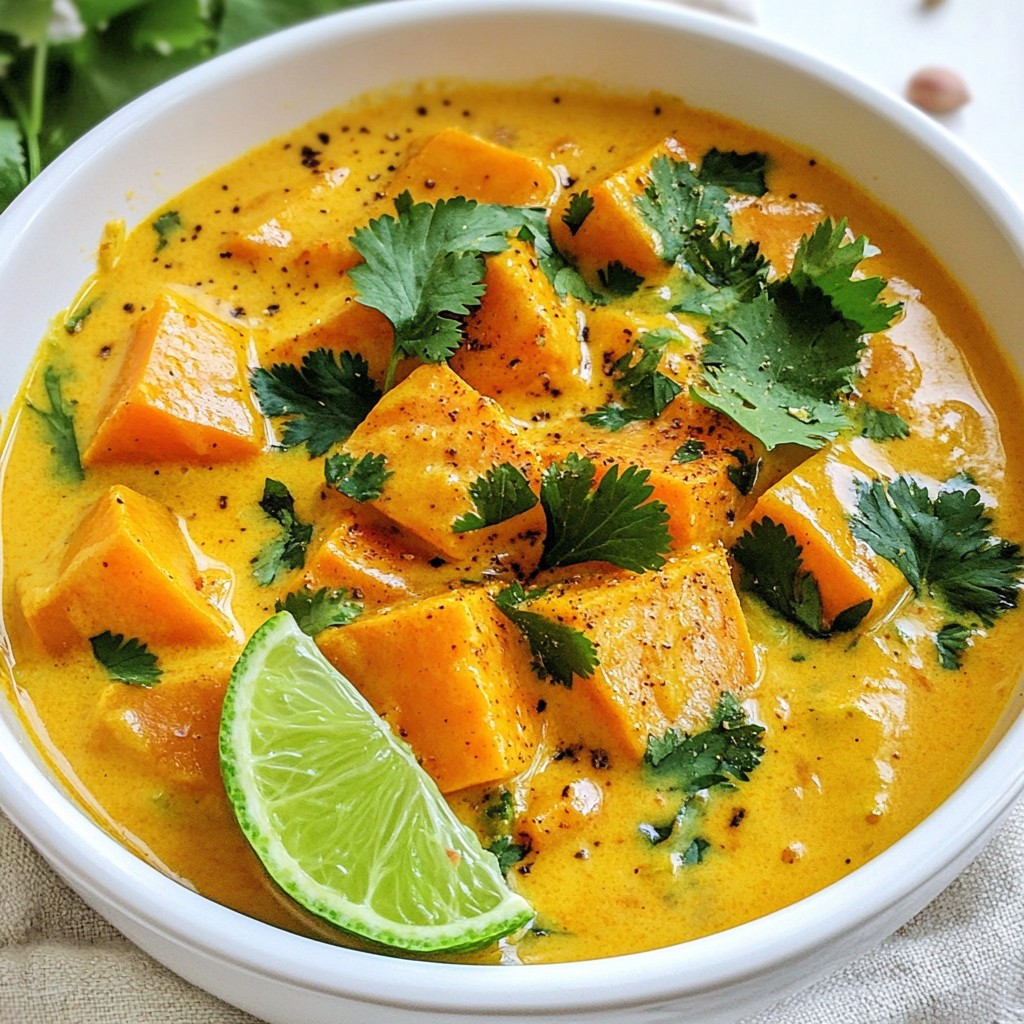 Ginger Sweet Potato Coconut Stew Hearty and Flavorful