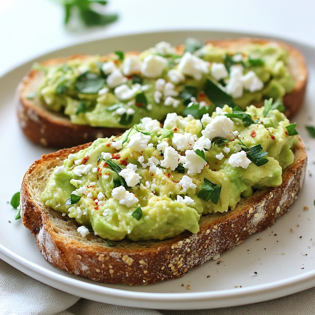 Minute Avocado Toast with Feta Quick and Easy Recipe