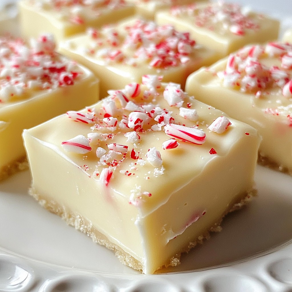 White Chocolate Peppermint Fudge Delightful Holiday Treat